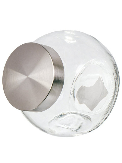 Банка для сыпучих продуктов, стекло, 1.6 л, с крышкой, Манхеттен, Y6-6493