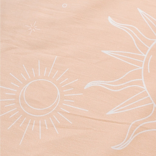 Постельное белье детское 1.5-спальное, простыня 150х215 см, 1 наволочка 70х70 см, пододеяльник 145х215 см, FreeDom, бязь, Лунные Еноты