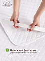 Наматрасник 90х200 см, 50% хлопок, 50 % полиэстер, 100% полиэфирное волокно, на резинке, двухсторонний, Silvano - фото 4