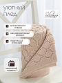 Плед 1.5-спальный, 130х170 см, вязаный, 100% полиэстер, Silvano, Теплые объятия, бежевый, однотонный, A120036 - фото 5