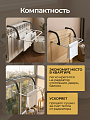 Сушилка для белья на батарею, полотно 3 м, 51x16x33.5 см, 5 прутьев, 3 кг, 100301B - фото 3