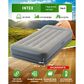 Кровать надувная Intex, 191х99х30 см, 64116, насос встроенный, электрический, флокированная, с ребрами жесткости, 136 кг - фото 6