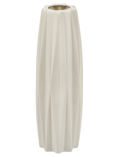 Ваза керамика, настольная, 31х10 см, Локация, A060216, белая