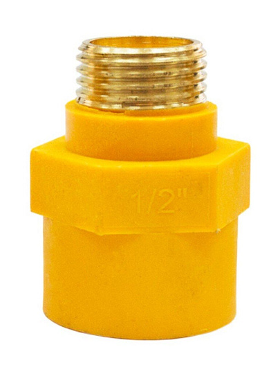 Переходник 3/4", г-ш, латунь, диэлектрический, ELKA