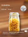 Банка для сыпучих продуктов, стекло, 1.5 л, с крышкой, с бугельным замком, Y3-1368 - фото 3