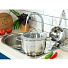 Набор посуды нержавеющая сталь, 6 предметов, кастрюли 1.8,2.6,4.3/4.75 л, индукция, Daniks, Мадрид, SD-331 - фото 7