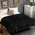 Плед Cleo двуспальный (180х200 см) велсофт Moreska 180/015-OPM, черный