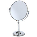 Зеркало настольное круглое JC-9304, 32х20 см (диаметр 17 см) двустороннее, в ассортименте