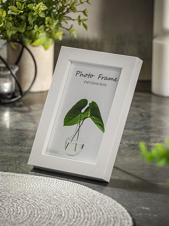 Фоторамка 10х15 см, МДФ, белая, Y4-6756