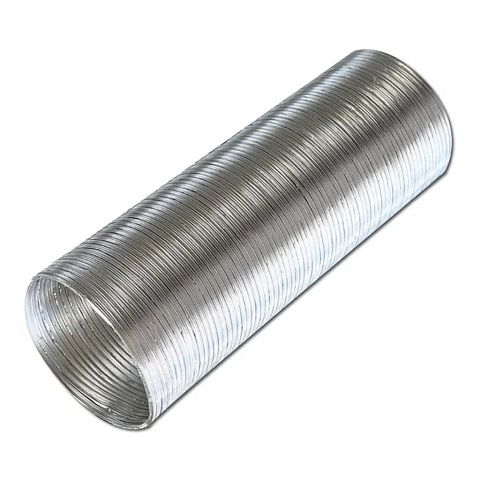 Воздуховод вентиляционый алюминий, диаметр 125 мм, гофрированный, 1.5 м, ERA, 12,5ВА1,5
