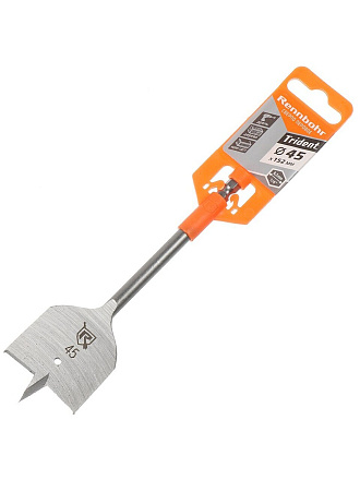 Сверло по дереву, Rennbohr, диаметр 45х152 мм, перовое, шестигранник, 659145