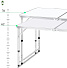 Стол складной металл, прямоугольный, 120х60х68.5 см, столешница МДФ, серый, Green Days - фото 10