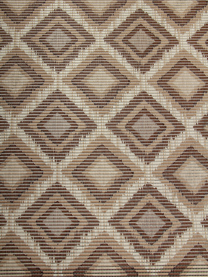 Коврик для ванной, антискользящий, 0.8х15 м, вспененный ПВХ, ромбы, бежевый, Homemat Aquatic, 106BR, ромбы