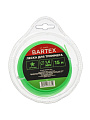 Леска для триммера 1.6 мм, 15 м, звезда, Bartex, зеленая