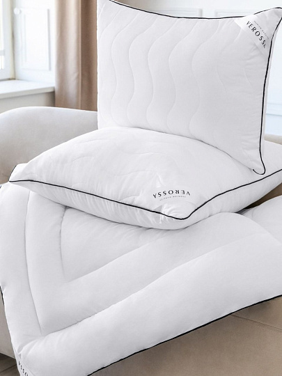 Подушка 70 х 70 см, 50% визкоза, 50% полиэстер, Шелк, чехол хлопок, Verossa