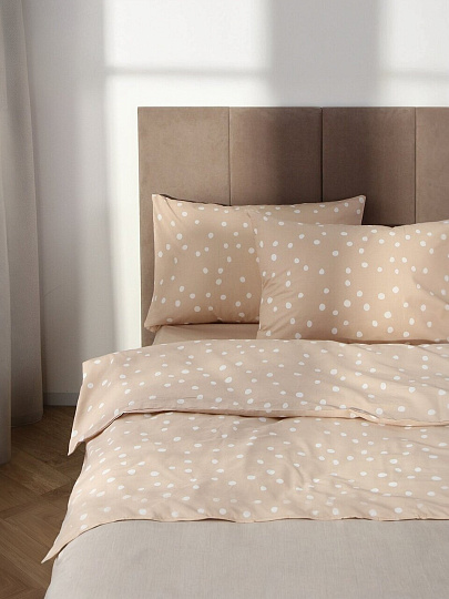 Постельное белье евро, 2 наволочки 50х70 см, пододеяльник 200х215 см, Silvano, поплин, 20464