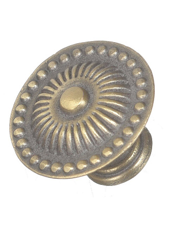 Ручка-кнопка мебельная Trodos, 14.133.33 713L, бронза, 303029