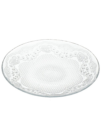 Тарелка десертная, стекло, 19.4 см, круглая, Lacy, Pasabahce, 10528SLB