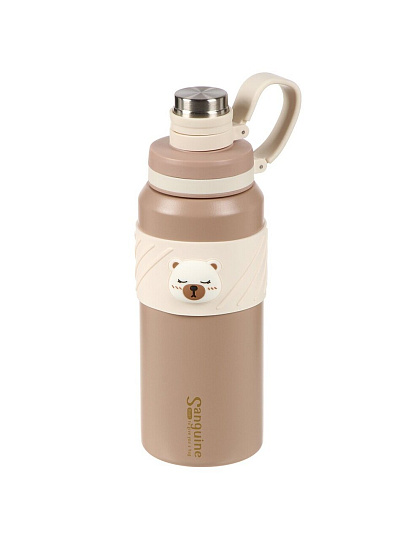 Термобутылка нержавеющая сталь, 0.6 л, бежевая, Y4-9308