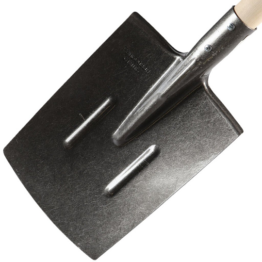 Лопата штыковая, рельсовая сталь, черенок деревянный, СП, прямая