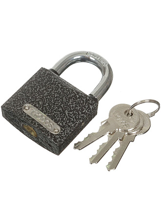 Замок навесной Trodos, ВС-HG36-50, 210005, коробка, цилиндровый, 3 ключа