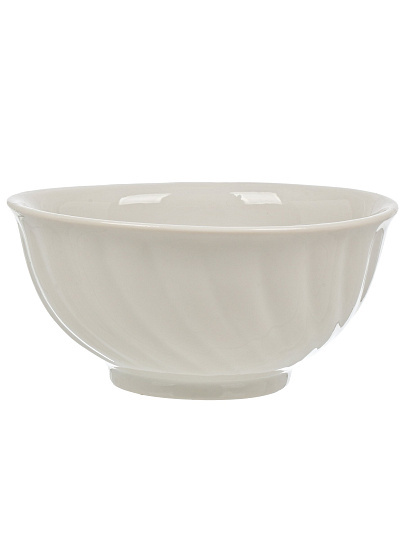 Салатник фарфор, кругл, 14 см, 0.4 л, Голубая роза Белый, Дулевский фарфор, 01730