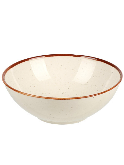 Салатник фарфор, 19 см, 0.9 л, Теплый песок, Daniks, 15СЛ19006