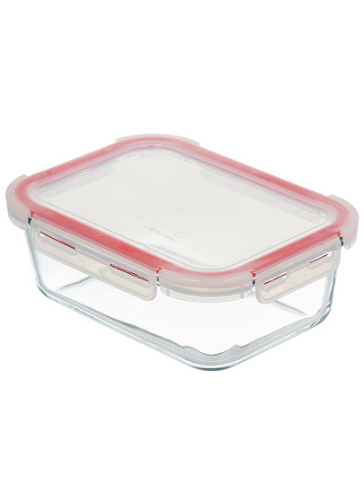 Форма для запекания стекло, 1.8 л, квадратная, с крышкой, Borcam, BAKE&amp;STORE, 59574