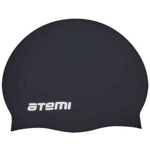 Шапочка для плавания Atemi, силикон (б/м), чёрная, RC303, 00000067813