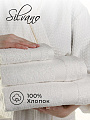 Набор полотенец 3 шт, 30х50, 50х90, 70х140 см, 100% хлопок, 400 г/м2, Silvano, Грация, молочный, Узбекистан - фото 9