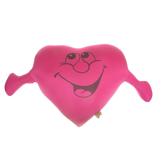 Подушка антистрессовая, 35х40 см, Сердце с руками, Штучки к которым тянутся ручки, 08асс01ив