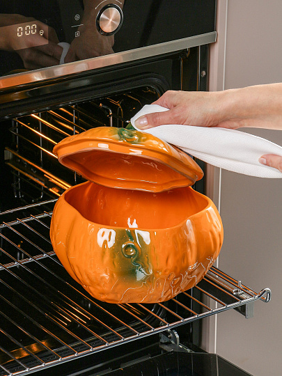 Горшок для жаркого керамика, 2.4 л, Борисовская керамика, Тыква, ОБЧ00028957