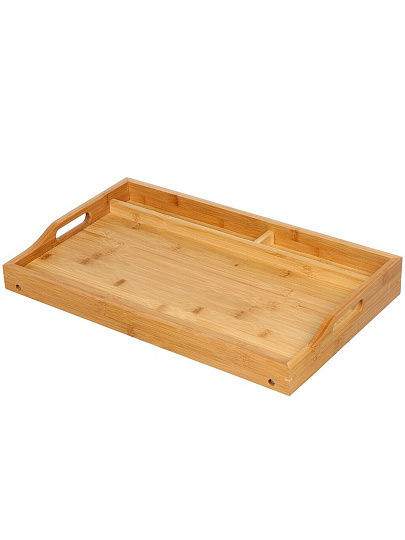 Столик для завтрака бамбук, 50х30х6 см, прямоугольный, ST24050B-2
