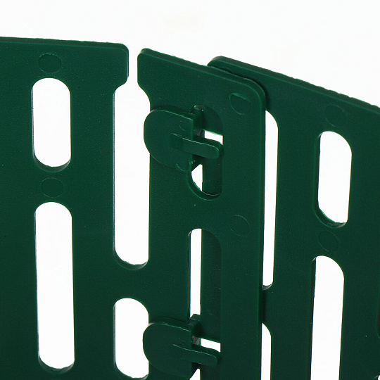 Декоративное ограждение пластик, Мастер сад, Защита кустов и деревьев, 35х21 см, d-11, зеленое