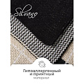 Плед 1.5-спальный, 110х130 см, 100% полиэстер, Клетка с мишками, черно-белый, A120019 - фото 10