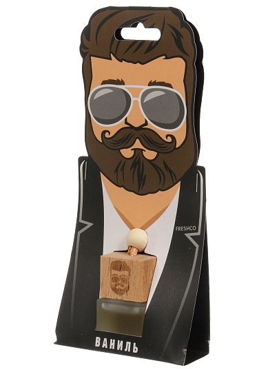 Ароматизатор в машину подвесной, бочонок, Freshco, ТМ Джентльмен Ваниль, AR1TM201