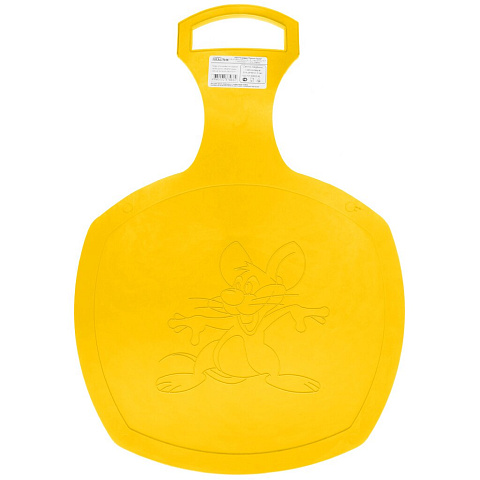Ледянка пластик, 49х33.5 см, оранжевый, желтая, Стандарт Пластик Групп, 330-0062