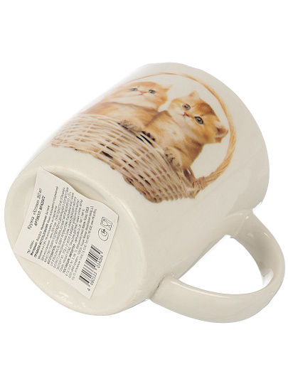 Кружка фарфор, 360 мл, Котики, МФК, MFK20472