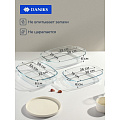 Набор посуды жаропрочное стекло, 3 шт, 2, 2.9, 3.7 л, прямоугольный, Daniks, HS0031 - фото 7