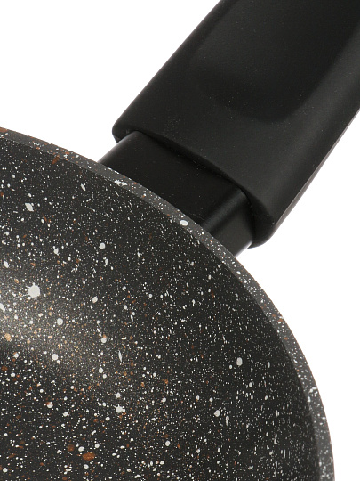 Сковорода алюминий, 18 см, антипригарное покрытие, Hoffmann, черная, индукция, НМ 7908