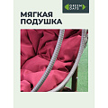 Качели садовые Кокон, 1-мест, 67х95х198 см, 150 кг, Green Days, серые, ротанг, подушка малиновая, TZF-H049-19-2620 - фото 8