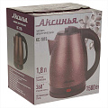 Чайник электрический Аксинья, КС-1015, коричневый, 1.8 л, 1500 Вт, скрытый нагревательный элемент, нержавеющая сталь - фото 4