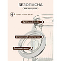 Банка для сыпучих продуктов, стекло, 1 л, 8.5х8.5х17 см, с крышкой, с бугельным замком, Страйп, Y4-9022 - фото 3