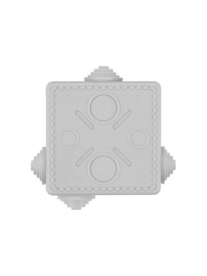 Коробка распаячная, ударопрочный полипропилен, открытая, 80х80х50 мм, TDM Electric, IP54, SQ1401-7112