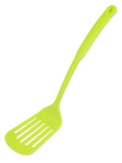 Лопатка кулинарная нейлон, с прорезями, навеска, лайм, HouseLoft, Fresh, Y4-11197