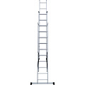 Лестница приставная, 3 секции, 10 ступеней, алюминий, 2.5 м, 150 кг, NV 1230, 1230310 - фото 9