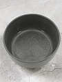 Салатник керамика, круглый, 14х7 см, 0.84 л, Серый рельефный, МФК, MFK20510, серый