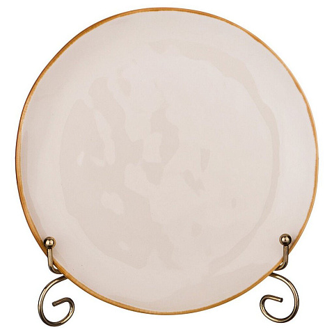 Тарелка десертная, керамика, 20.5 см, круглая, Concerto, 408-105, кремовая