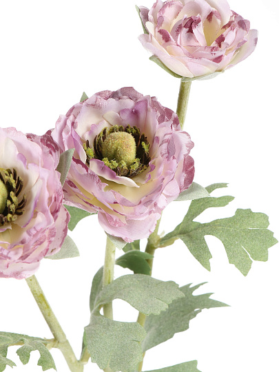 Цветок искусственный Ранункулюс, декоративный, 48 см, 287-512