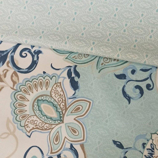 Постельное белье 2-спальное, простыня 215х220 см, 2 наволочки 70х70 см, пододеяльник 175х215 см, Для Snoff, поплин, Лесли 4617-1+4617а-1